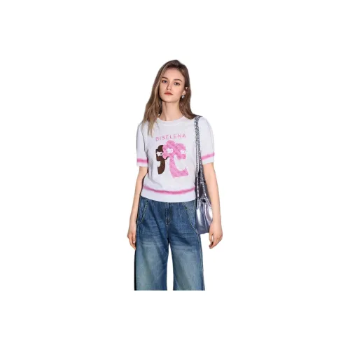 Bethine x Flamingos Knitwear Women's White