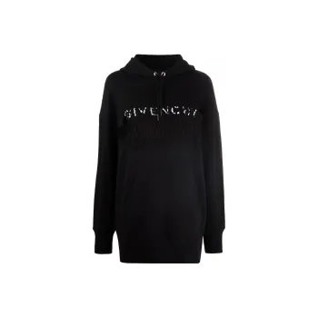 Givenchy Lace Oversized Hoodie 'Black'