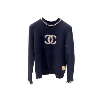 CHANEL SS21 Sweater Women's Dark Blue