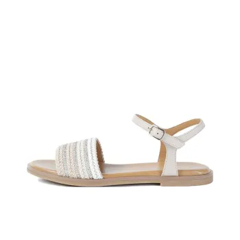 GEOX D NAILEEN J One Strap Sandals Women's White