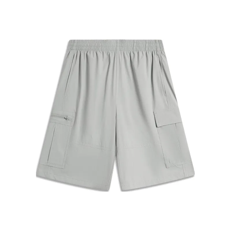 LiNing Sports Life Collection Casual Shorts Men's Moon Plate Gray-0