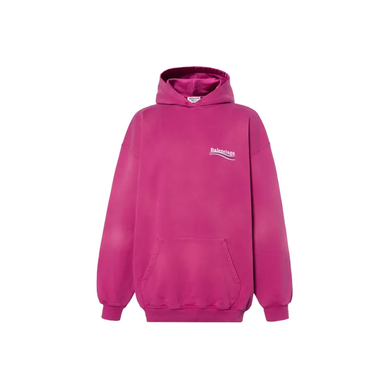 Balenciaga FW22 Sweatshirt Loose Fit Style Women's Rose Red-0