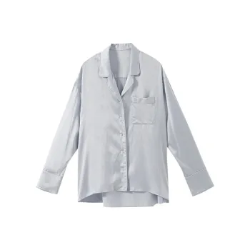 YUMOMO STAR Shirts Women's Silver Gray Blue