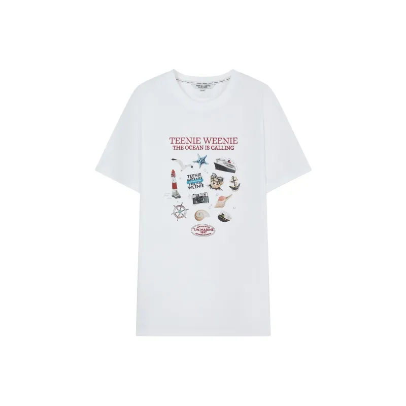 Teenie Weenie T Shirts Women's White-0