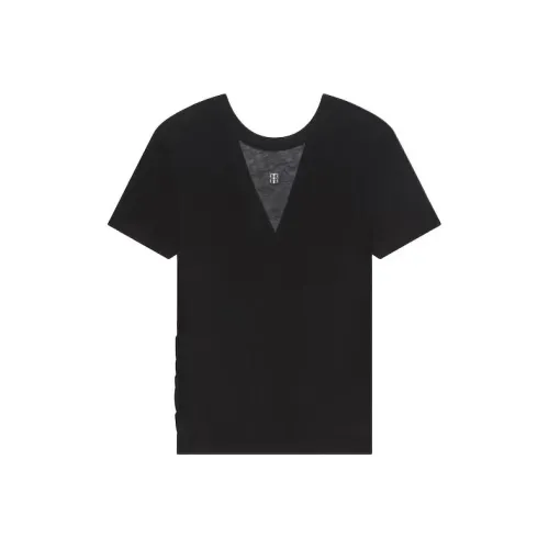 Givenchy Draped Back Fitted T Shirt 'Black'