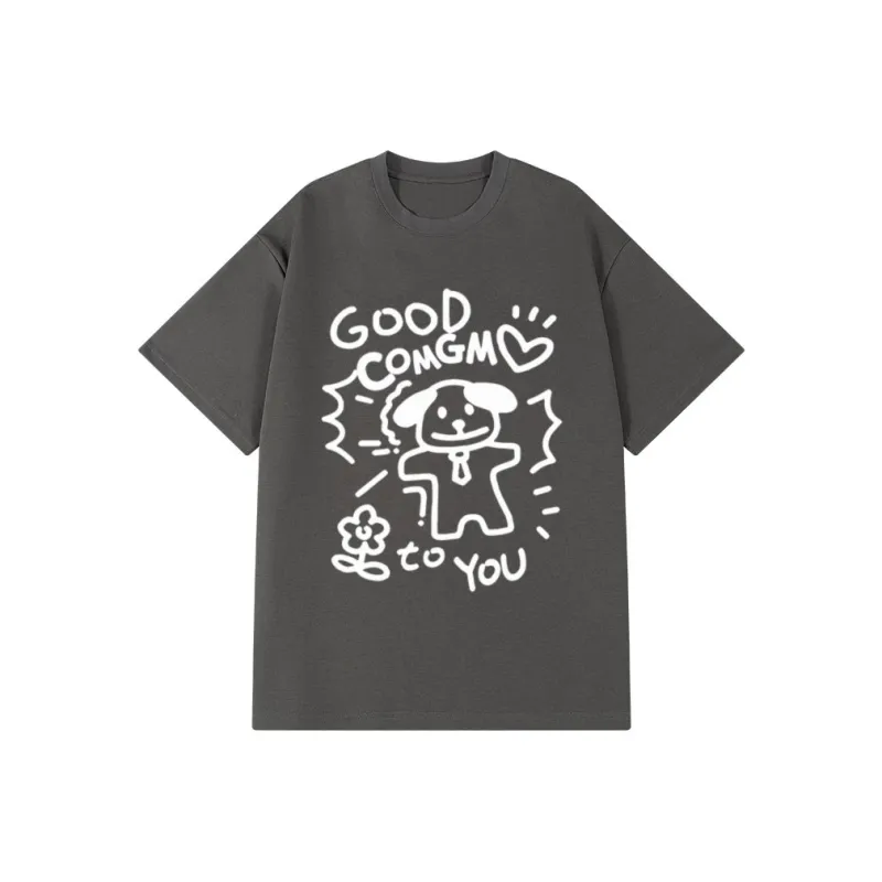 COMGM Drop Shoulder Sleeve T Shirt Unisex-14