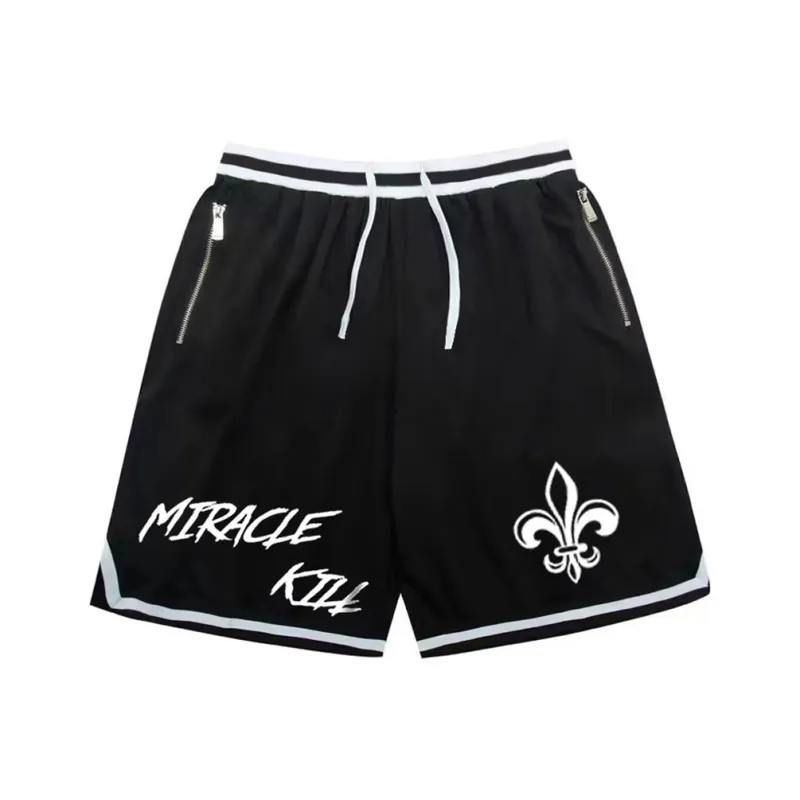 MIRACLE KILL SS25 Casual Shorts Unisex Black-0