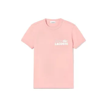 LACOSTE T Shirts Women's Pink