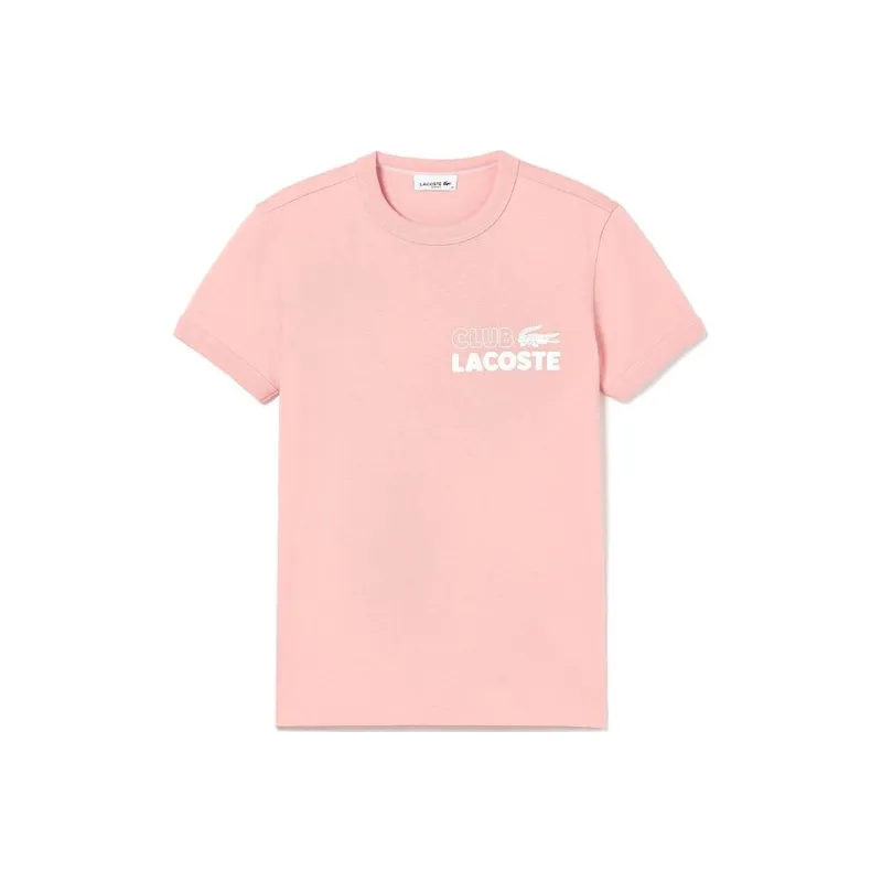 LACOSTE T Shirts Women's Pink-0