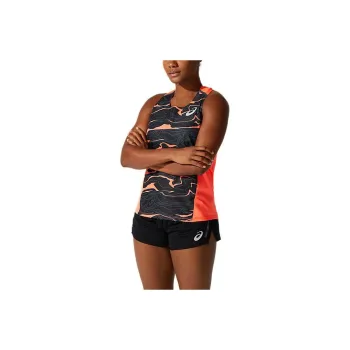 Asics Light Mesh Singlet T-Shirt Women's Coral Pink