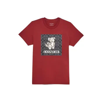 COACH Regular T Shirt Women's Red