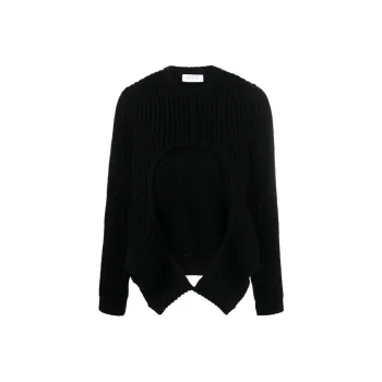 OFF WHITE Cut Out Crewneck Jumper