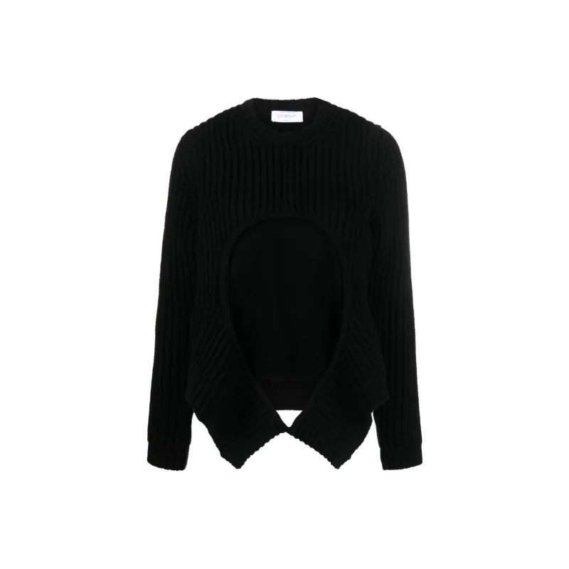 OFF WHITE Cut Out Crewneck Jumper-0