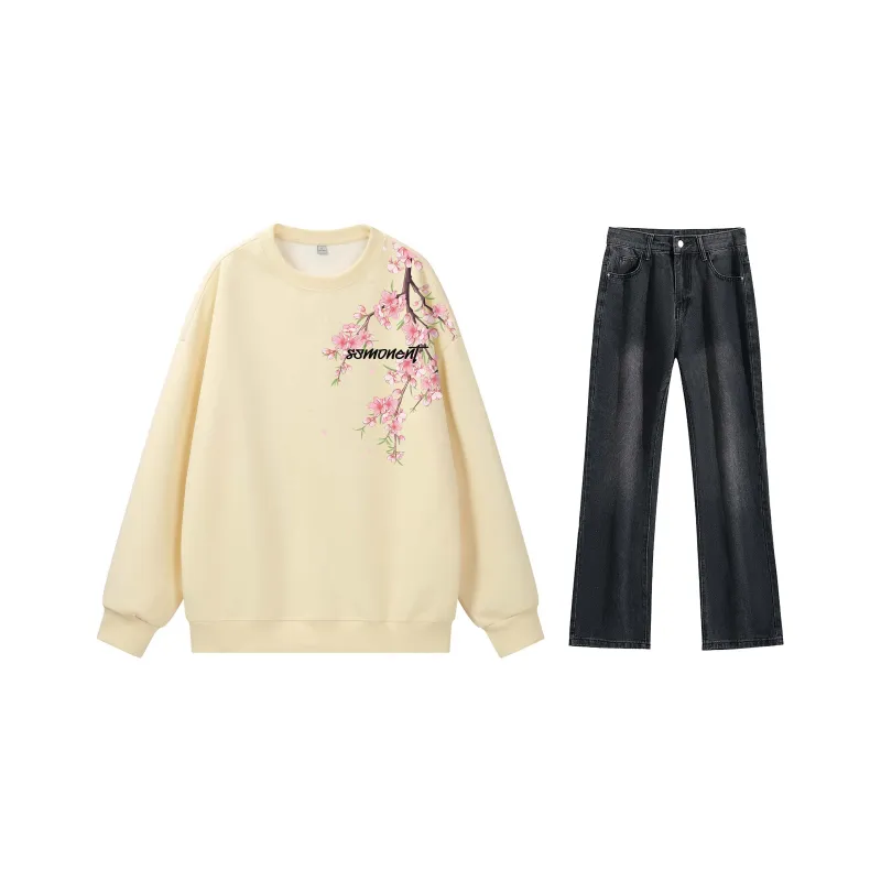 SUNSETMONENT Sweatshirt Set Unisex-11