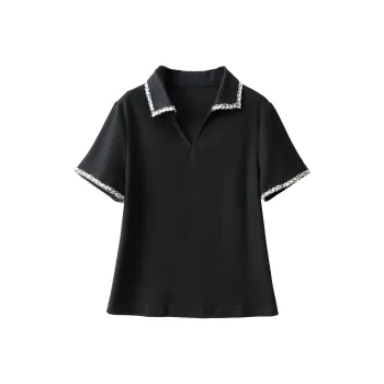 Huagaa T Shirts Women's Black