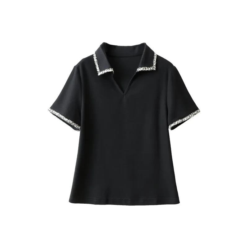 Huagaa T Shirts Women's Black-0