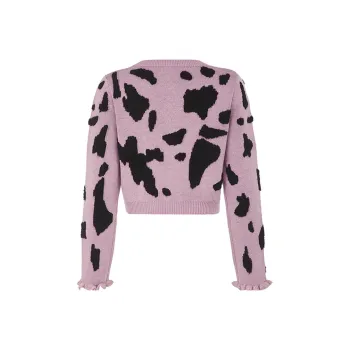 PETIT BARI Dumpty Daily Slim Fit Knitwear Women's Pink