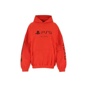 Balenciaga Playstation Boxy Hoodie 'Vermillon/Black'
