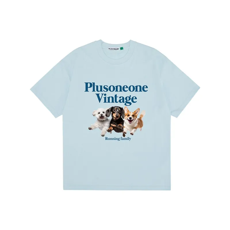 PLUSONEONE+ Regular Short Sleeved T Shirts Unisex-30