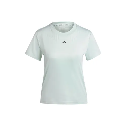 Adidas Airchillblack Regular T-Shirt Women's Linen Green