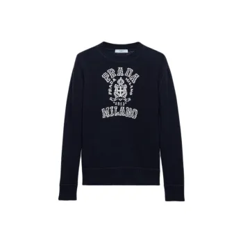 PRADA Logo intarsia Sweater