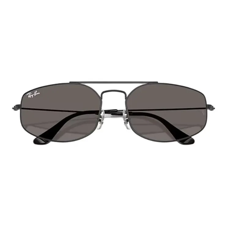 RayBan Metal Aviator Sunglasses Unisex Black-3
