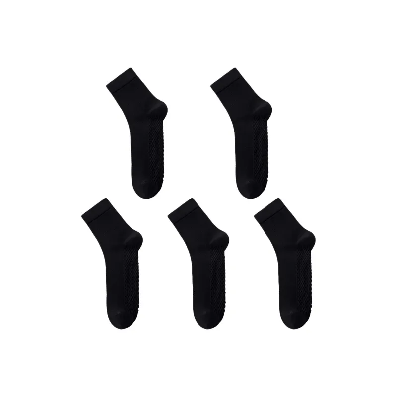 H YXIANG Mid Calf Socks Men's 5 Pack-6
