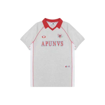 Aape Logo print V neck T shirt