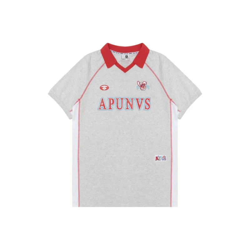 Aape Logo print V neck T shirt-0