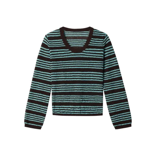 THE SEA LIFE Knitwear Women's Blue Coffee Texture