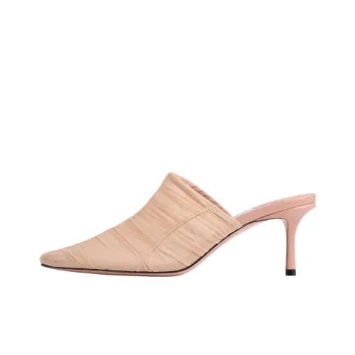 Jimmy Choo Closed Toe Slippers 6.5cm Women's Pink