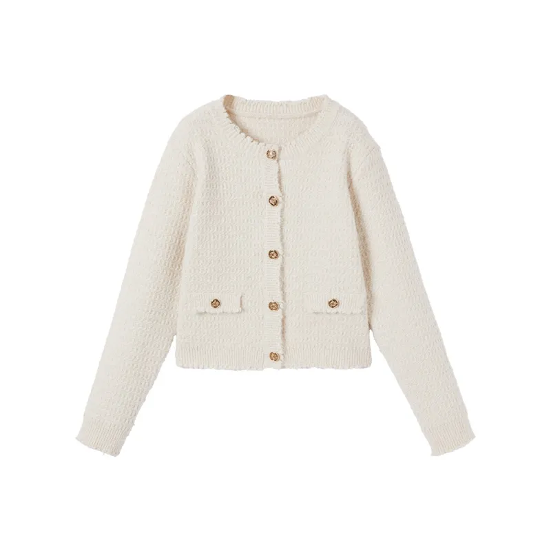 XIANGYING Sweater Women's Beige-0