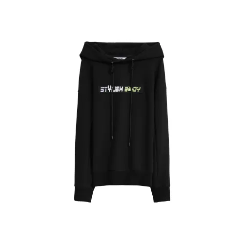 ZINGME 블랙 여성 맨투맨