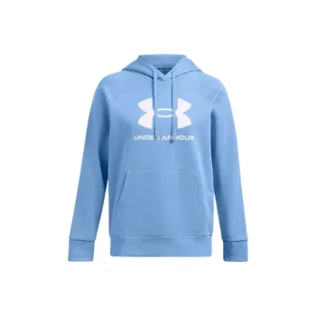 Under Armour Rival FleeceBig Logo UA Hoodie Sweatshirt Women's Horizon Blue