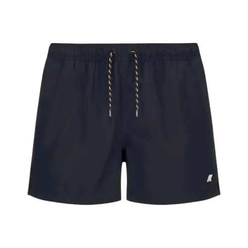 K WAY Casual Shorts Men's Dark Blue
