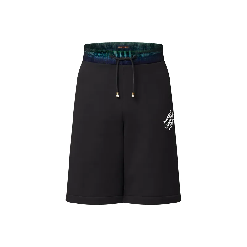Lv Cotton Jersey College Shorts-0