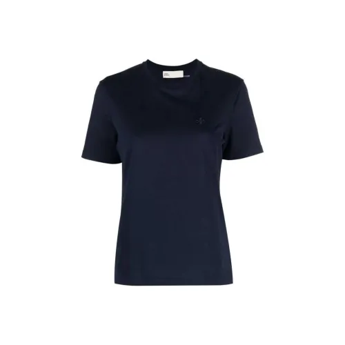 TORY BURCH Logo Embroidered Crewneck T Shirt