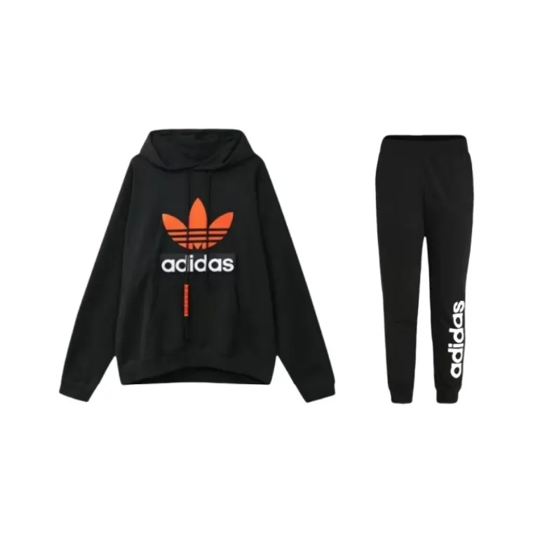 Adidas Sweatshirt Set Men Black-0
