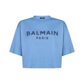 BALMAIN T-Shirts Women's Blue