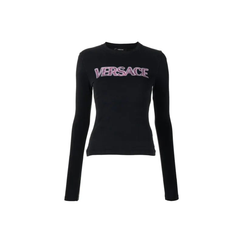 VERSACE Logo print T shirt-0