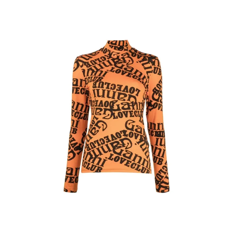 GANNI T-Shirts Women's Orange-0