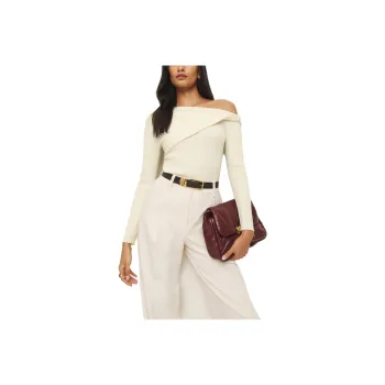 REFORMATION Lilou Regenerative Merino Sweater Sweater Women's Cream