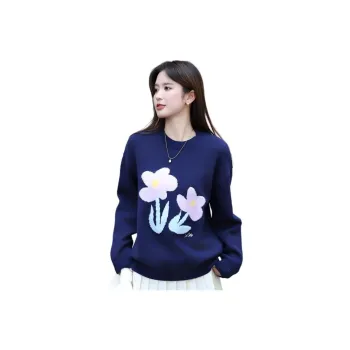 Tonlion Sweater Women's Navy Blue