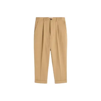 AMIPARIS Pleated Carrot Trousers