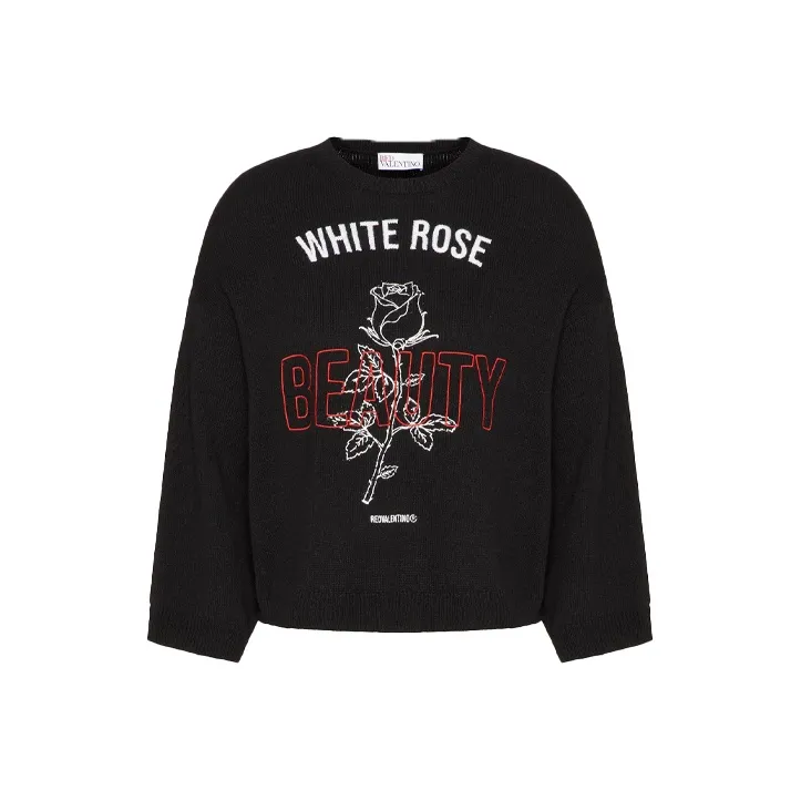 RED VALENTINO REDValentino Rose Embroidered Jumper-0