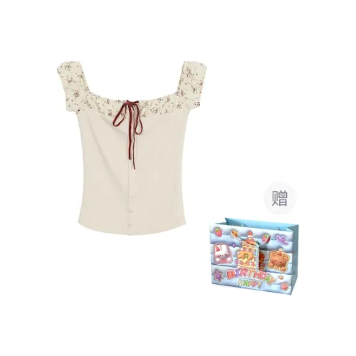 QUIET ANGEL Flutter Sleeve T Shirt Women's Image Color
