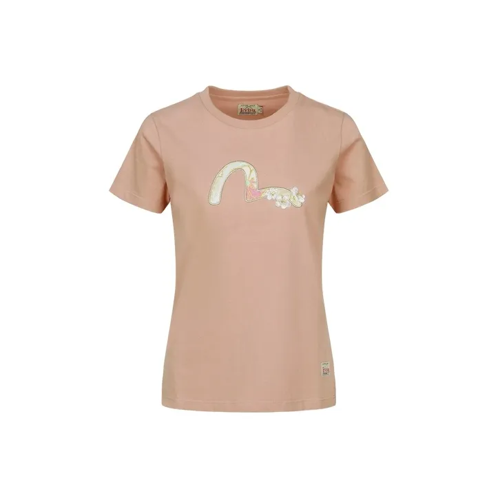 EVISU SS23 Batwing Sleeve T Shirt Women's-3