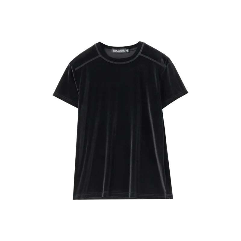 SOON FLOWER Summer Regular T Shirt Women's Black-0