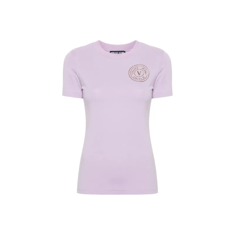 VERSACE JEANS COUTURE SS24 T Shirt Women's Lavender Purple-0