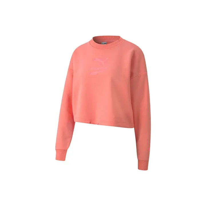 PUMA Benz Series Sweatshirts Women's Salmon Red-0